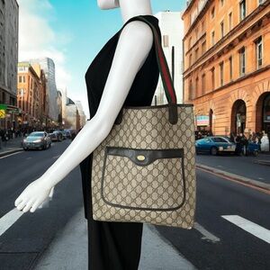 Authentic Gucci Tote Bag with Cherryline